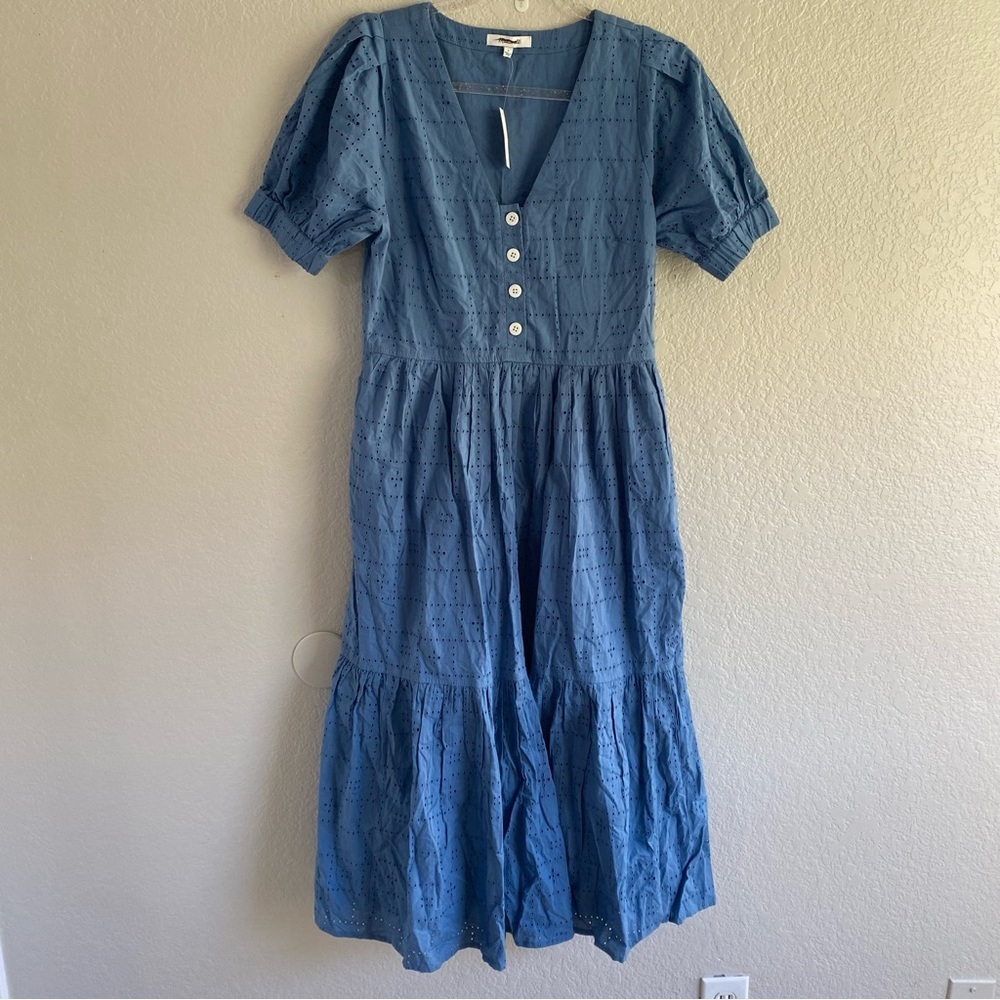 Madewell Blue Midi Dress